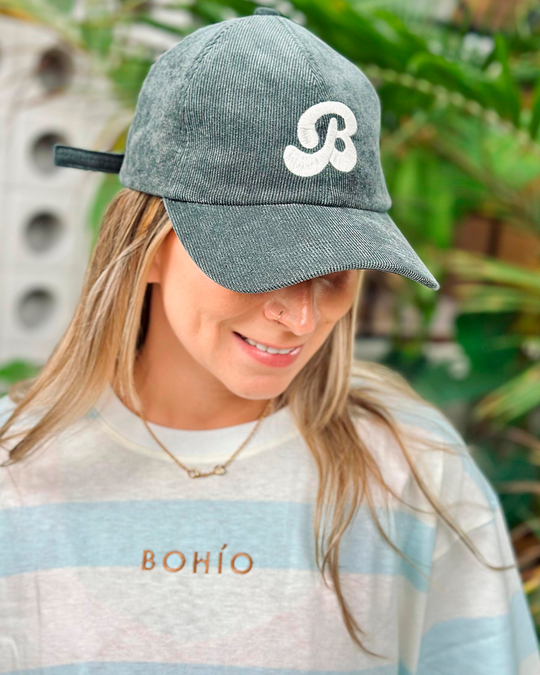 Gorra unisex Bohio verde (Corduroy)