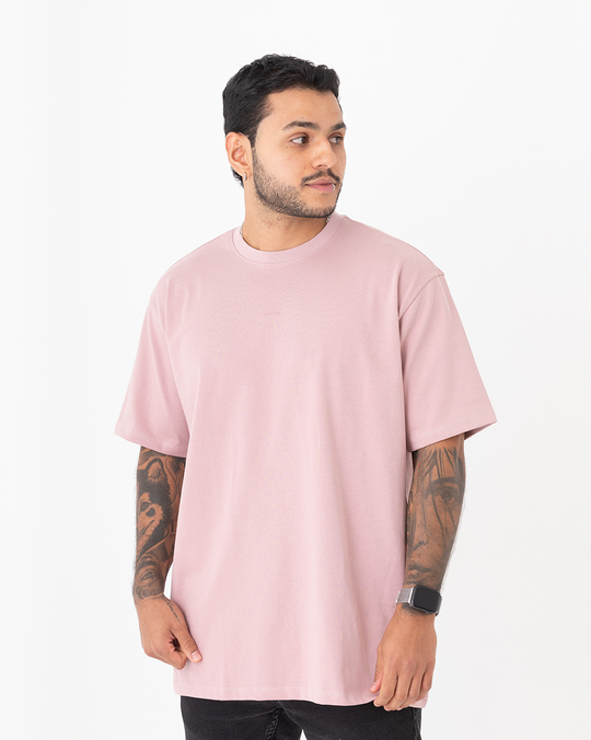 Camiseta Oversize Rosa 303 gr