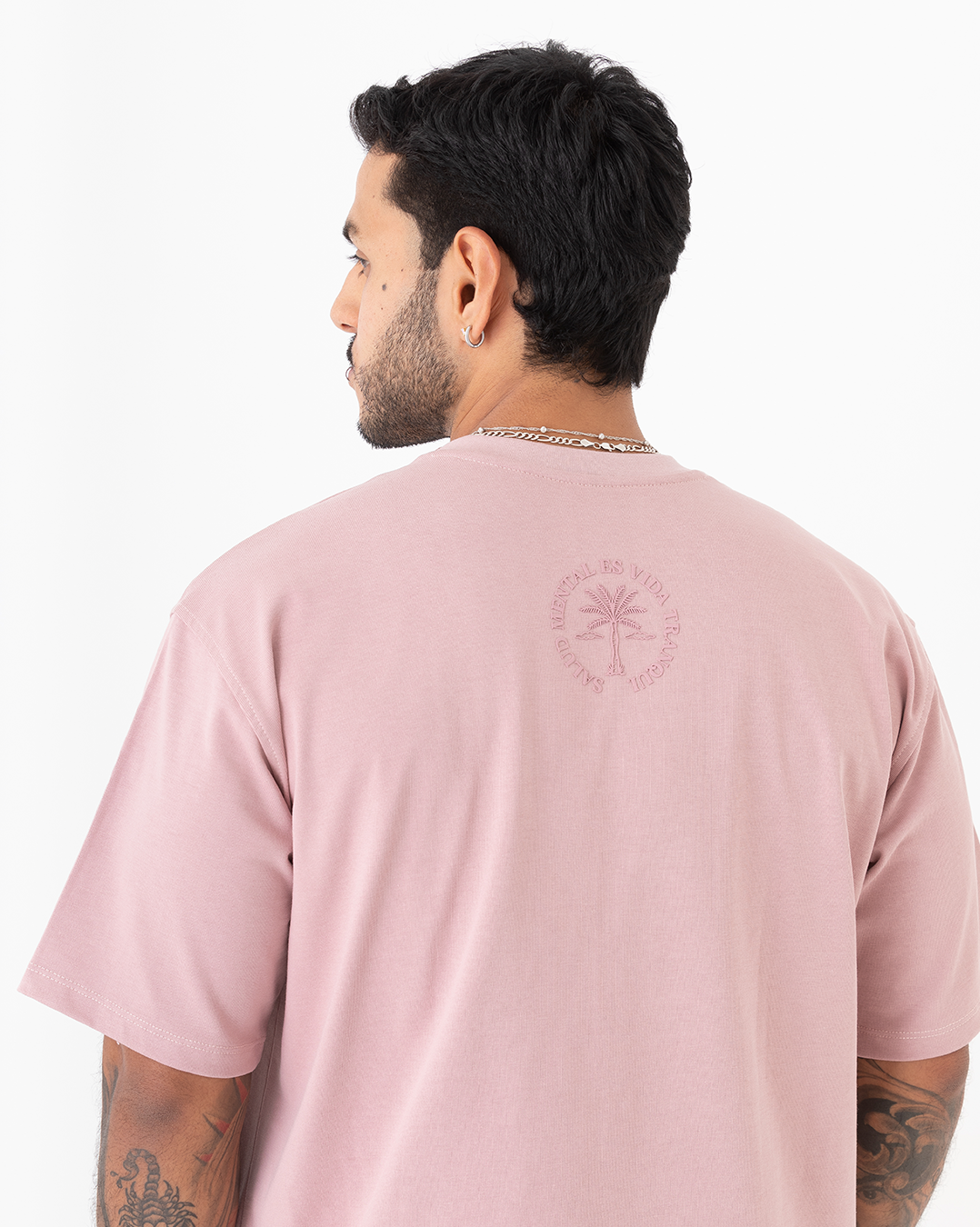 Camiseta Oversize Rosa 303 gr