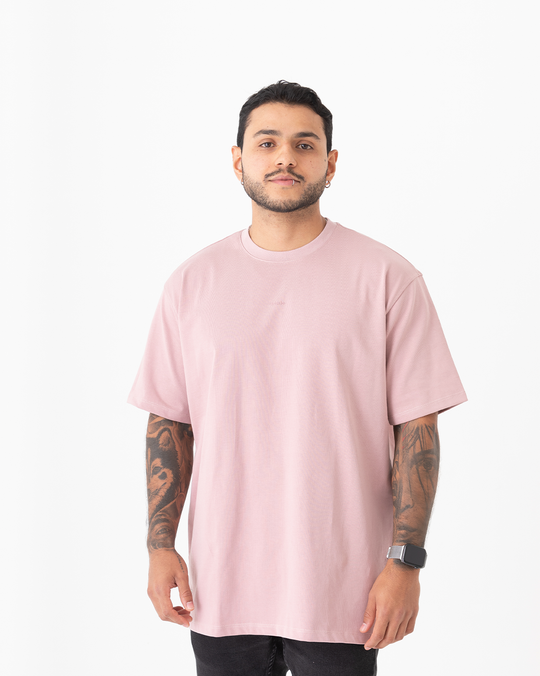 Camiseta Oversize Rosa 303 gr