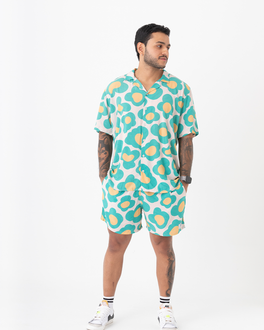 Short Unisex Fauna Verde y beige (Chalis)