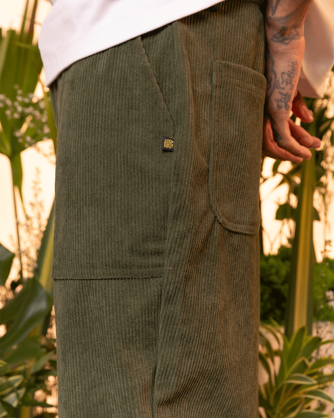 Unisex Military Green Pants (Corduroy)