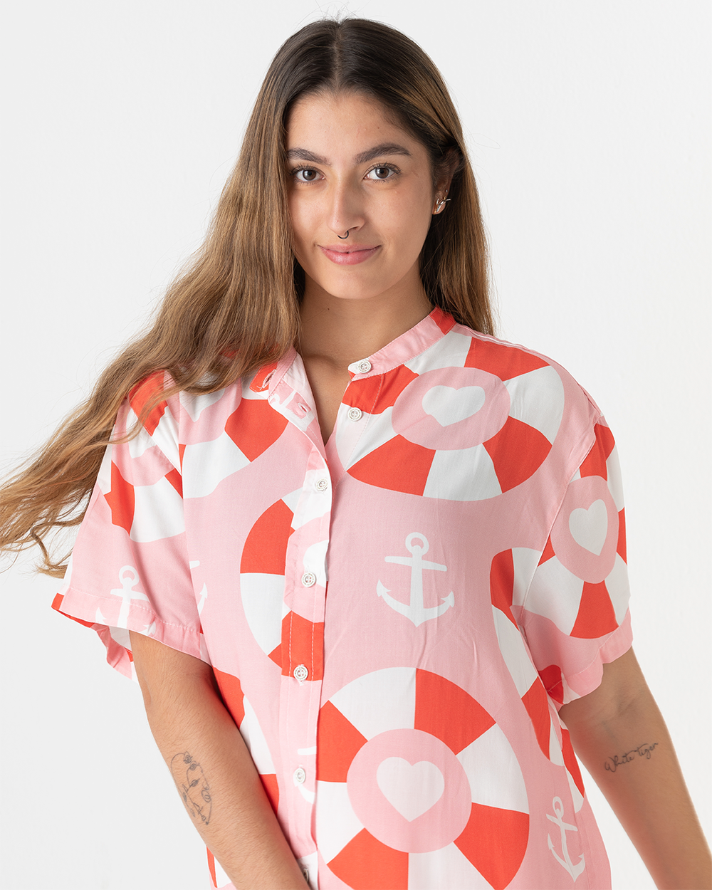 Camisón Mujer Salvavidas Talla Única Rosado (Chalis)