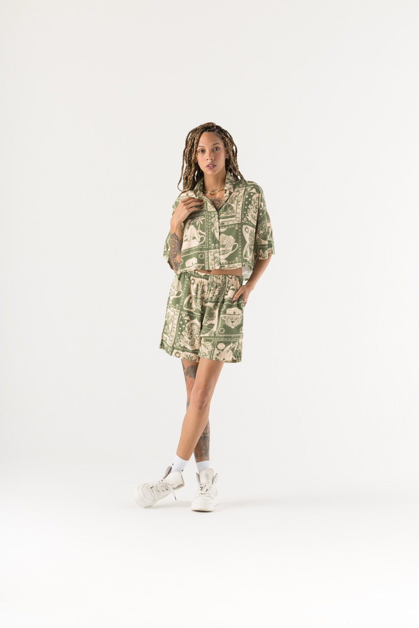 Camisa Corta Mujer Urbania X Bohío (Rayón)