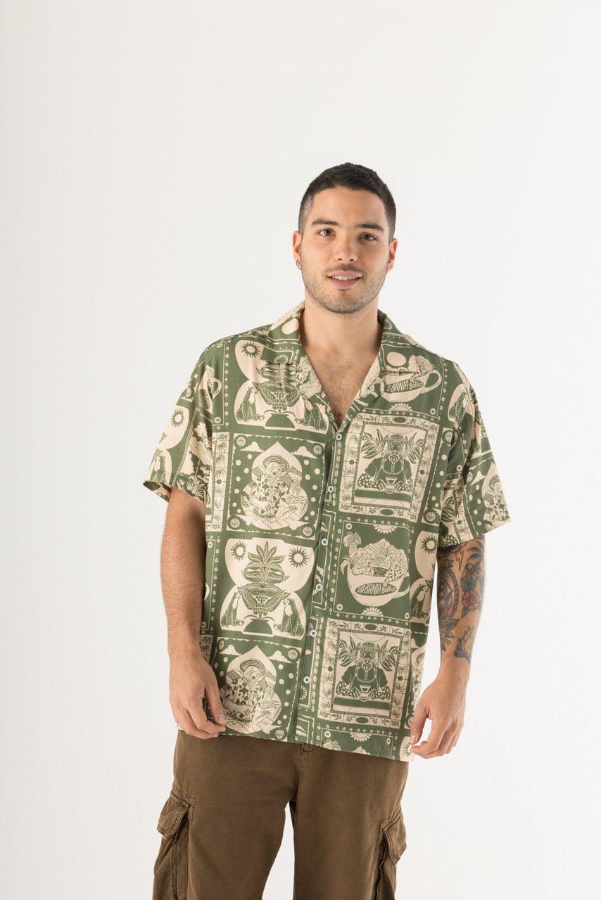 Camisa Masculina Urbania X Bohío (Rayón)