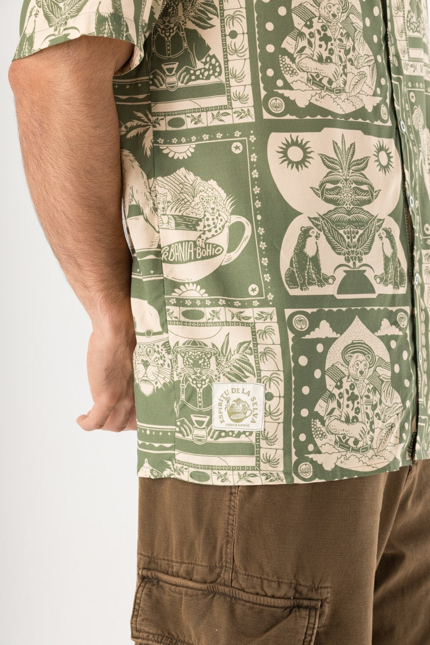 Camisa Masculina Urbania X Bohío (Rayón)