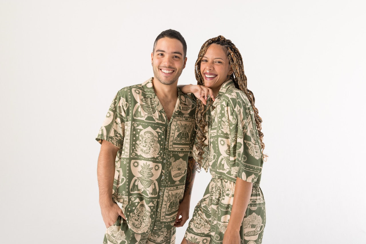 Camisa Masculina Urbania X Bohío (Rayón)