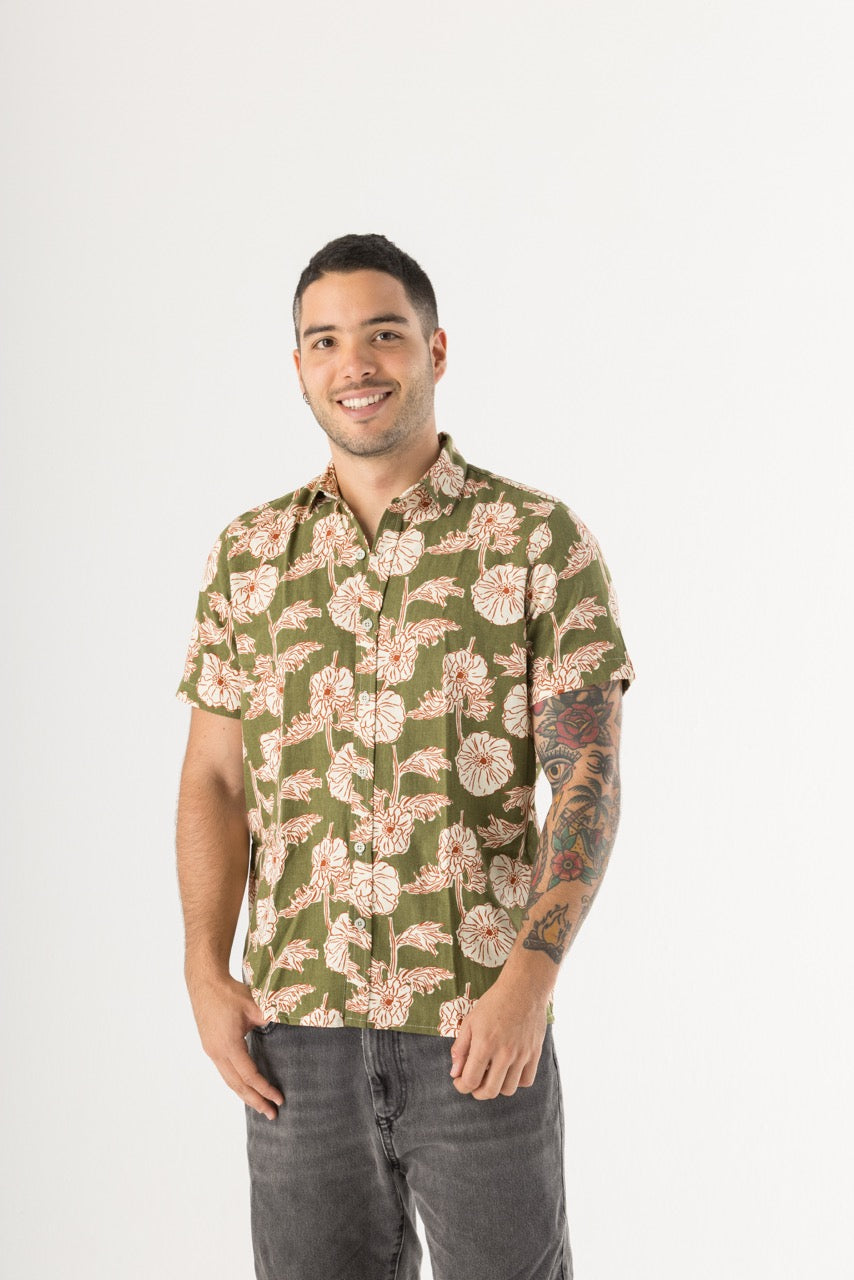 Camisa Unisex Oliva (Chalis)