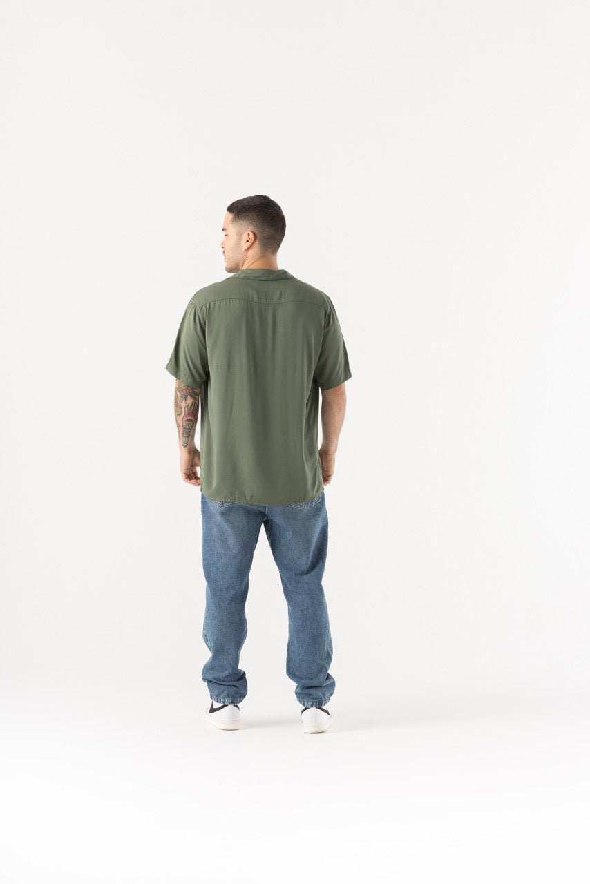 Camisa Hombre Verde Oscuro La Miel (Chalis)