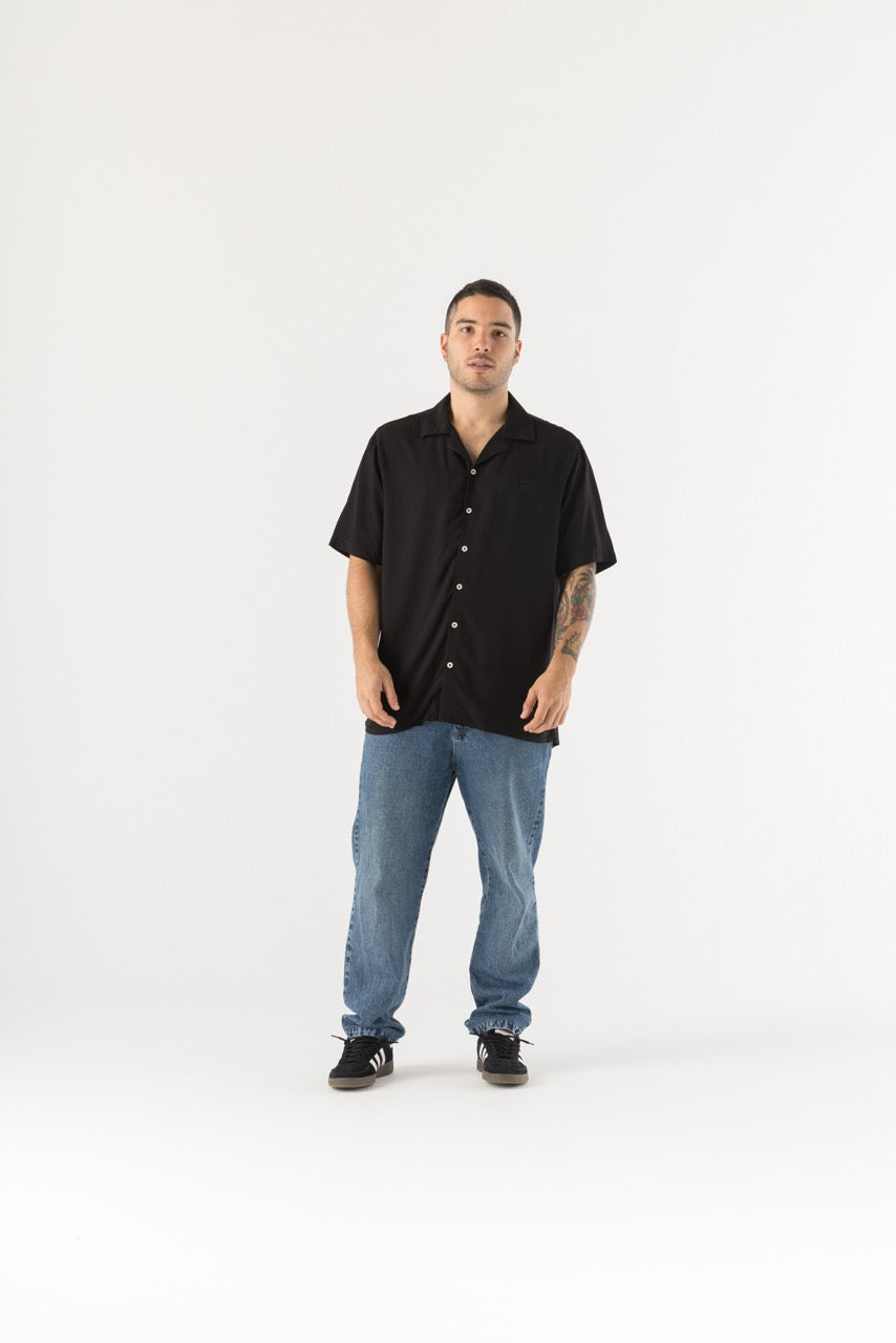 Camisa Hombre Negra Solano (Chalis)