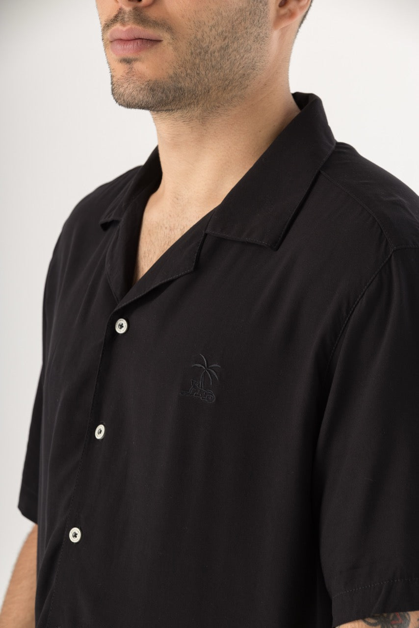 Camisa Hombre Negra Solano (Chalis)