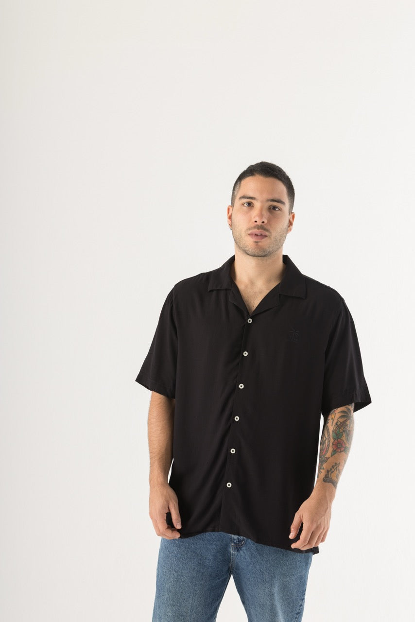Camisa Hombre Negra Solano (Chalis)