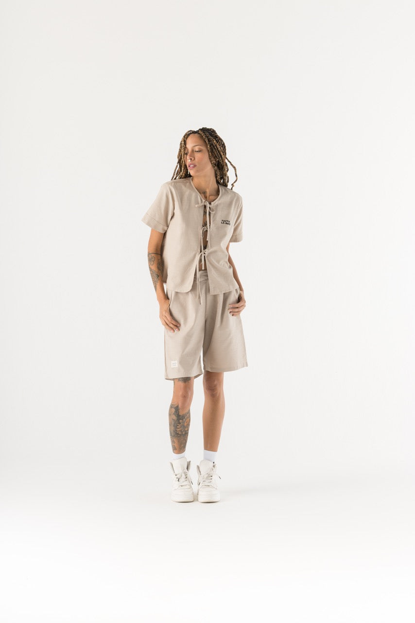 Camisa Básica Tiras Femenina