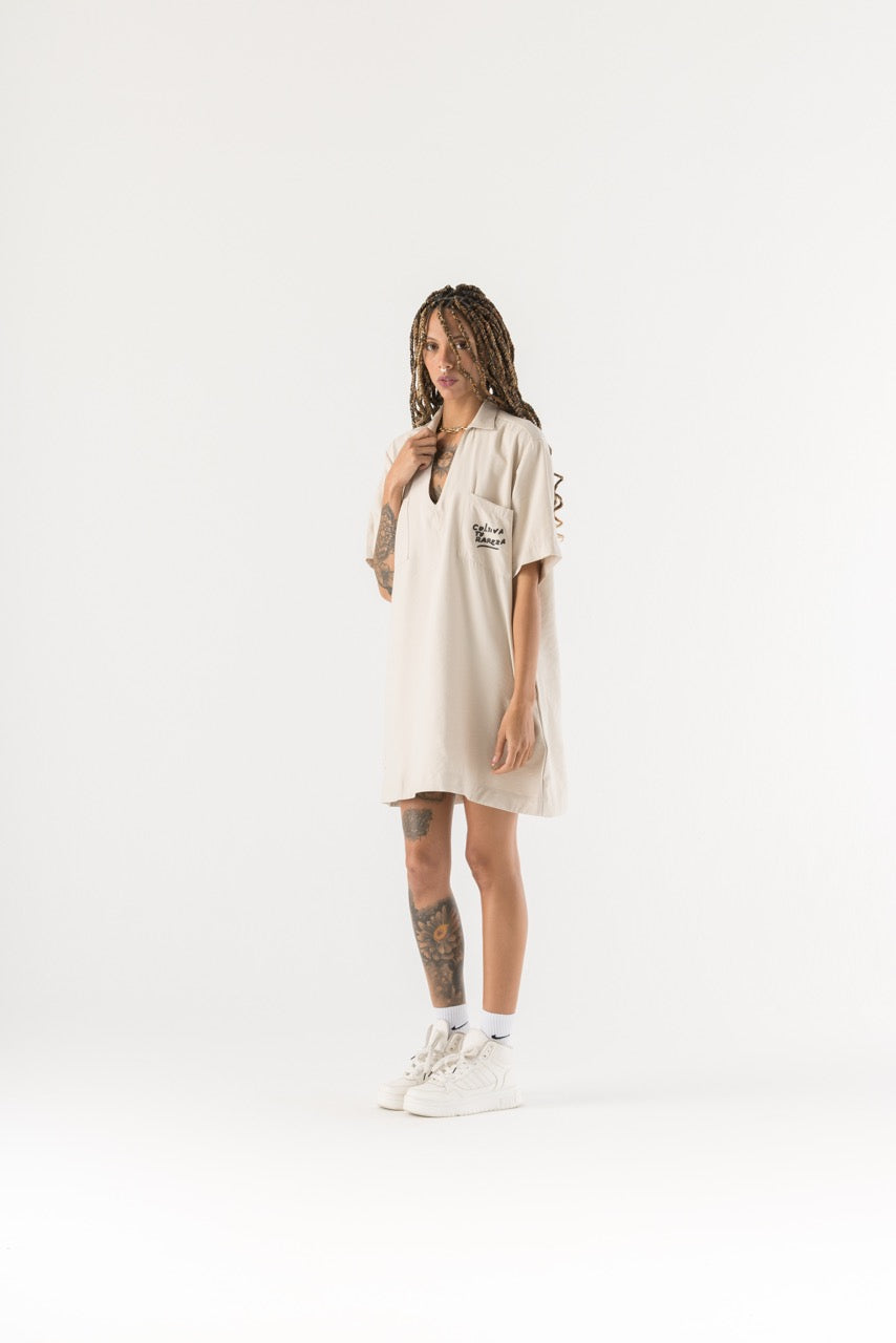 Vestido Básico Corto Femenino (Rayón)