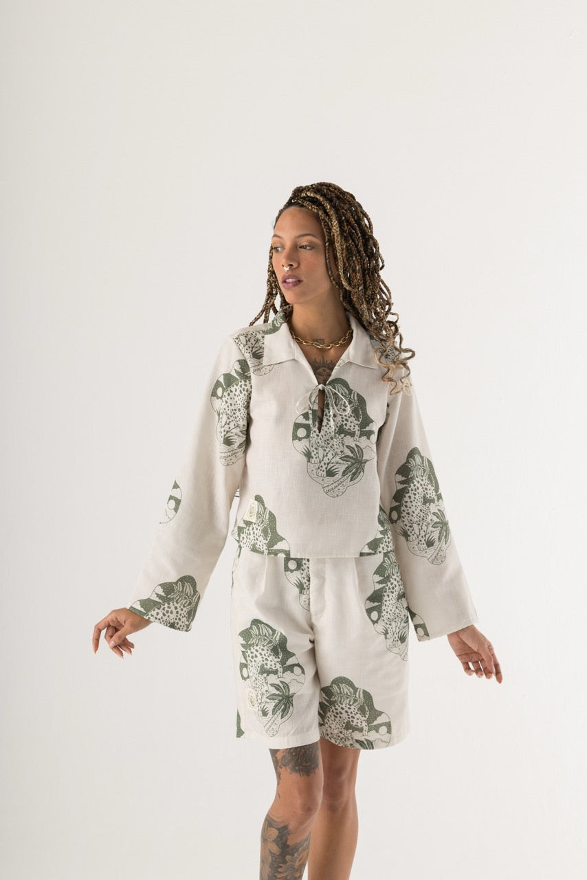 Camisa Manga Larga Mujer Urbania X Bohío (100% Poliéster)