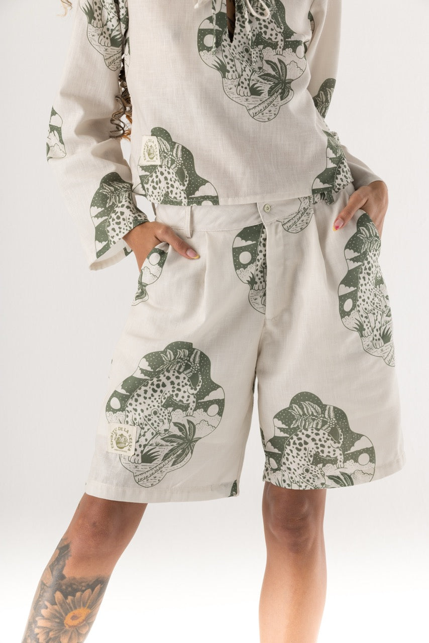 Short Mujer Urbania X Bohío (100% Poliéster)