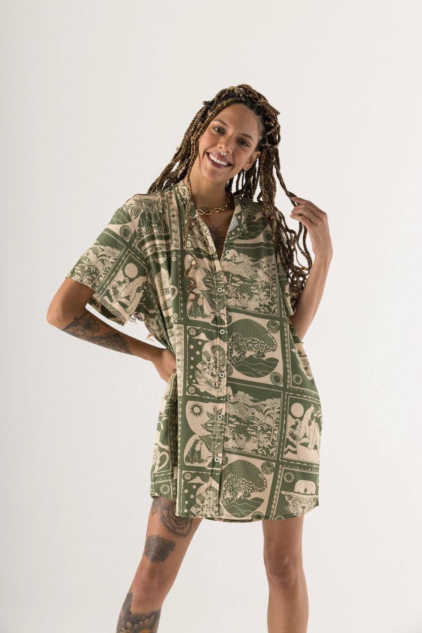 Camisón Mujer Urbania X Bohío (Rayón)