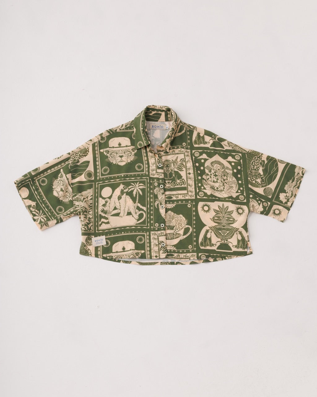 Camisa Corta Mujer Urbania X Bohío (Rayón)