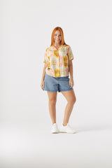 Camisa Mujer Discos Fuentes X Bohío (Rayón)