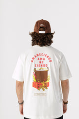 Camiseta Oversize Amaneciendo Discos Fuentes X Bohío (Algodón 270 Grs)