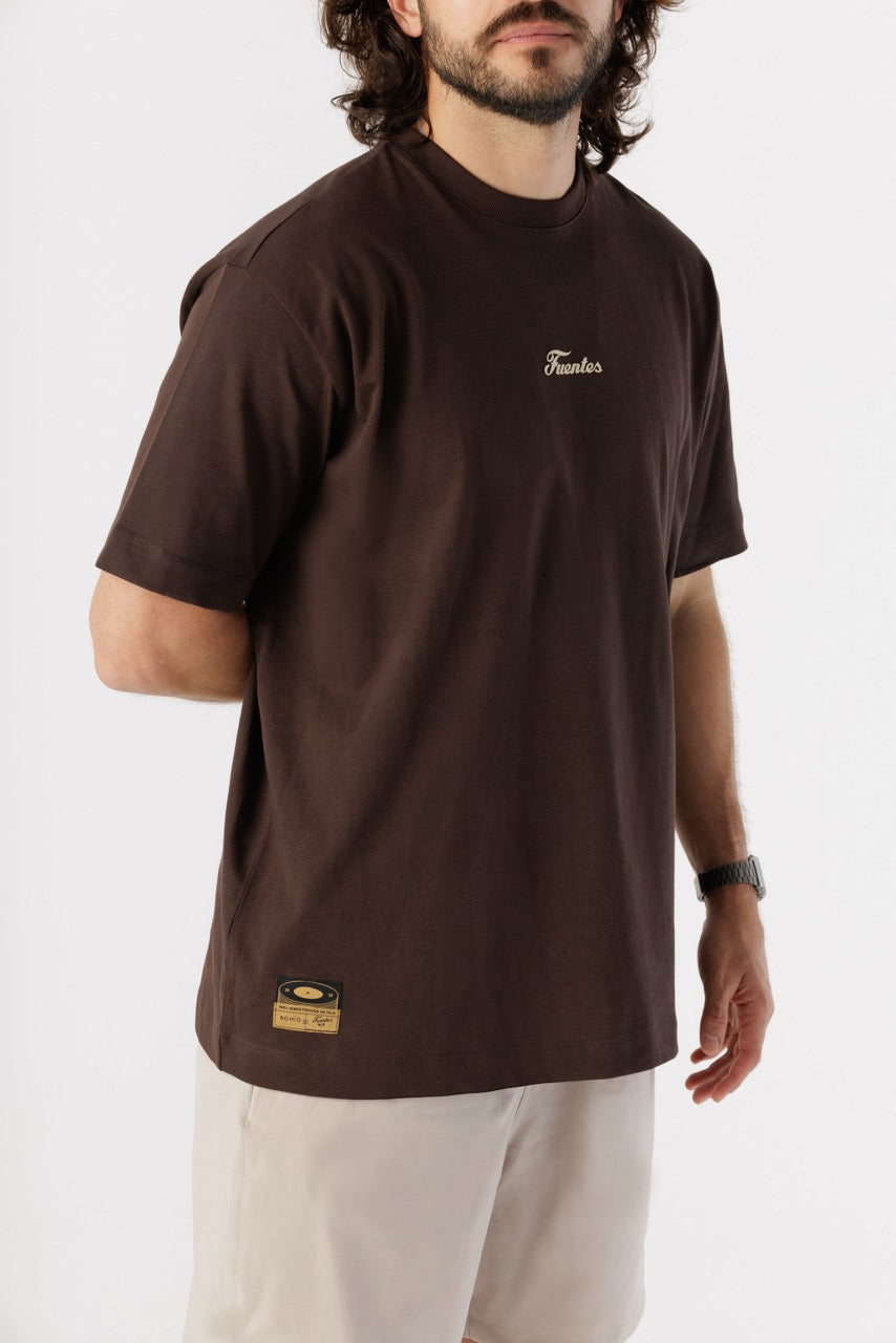 Camiseta Oversize Diseñado Para Sudar Discos Fuentes X Bohío (Algodón 270 Grs)