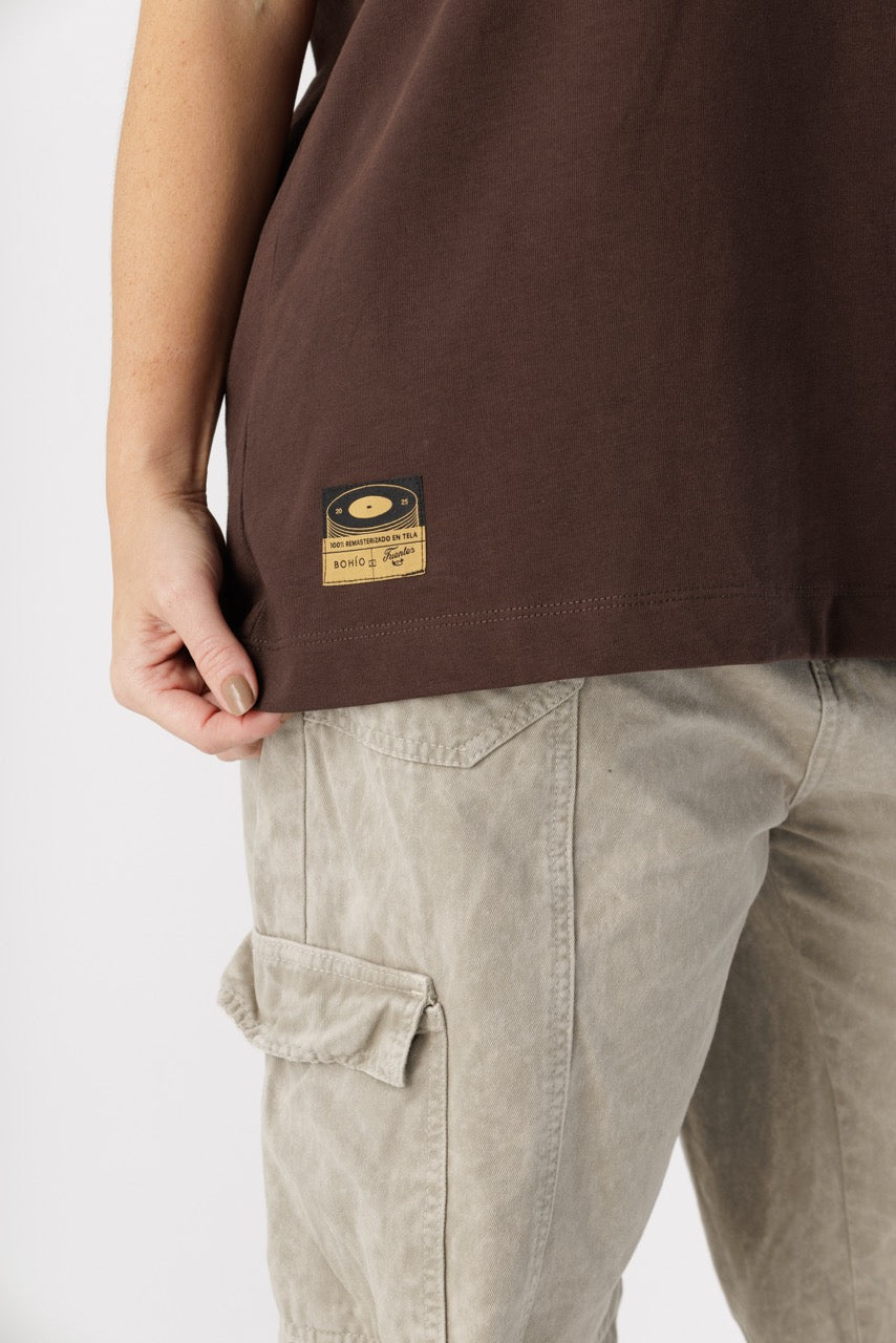 Camiseta Oversize Diseñado Para Sudar Discos Fuentes X Bohío (Algodón 270 Grs)