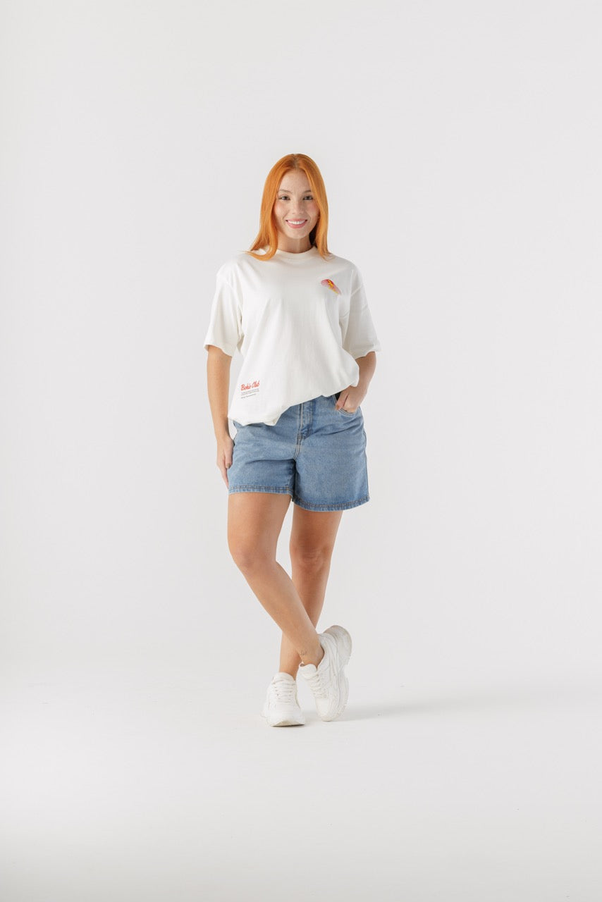 Camiseta Oversize Trópico Discos Fuentes X Bohío (Algodón 270 Grs)