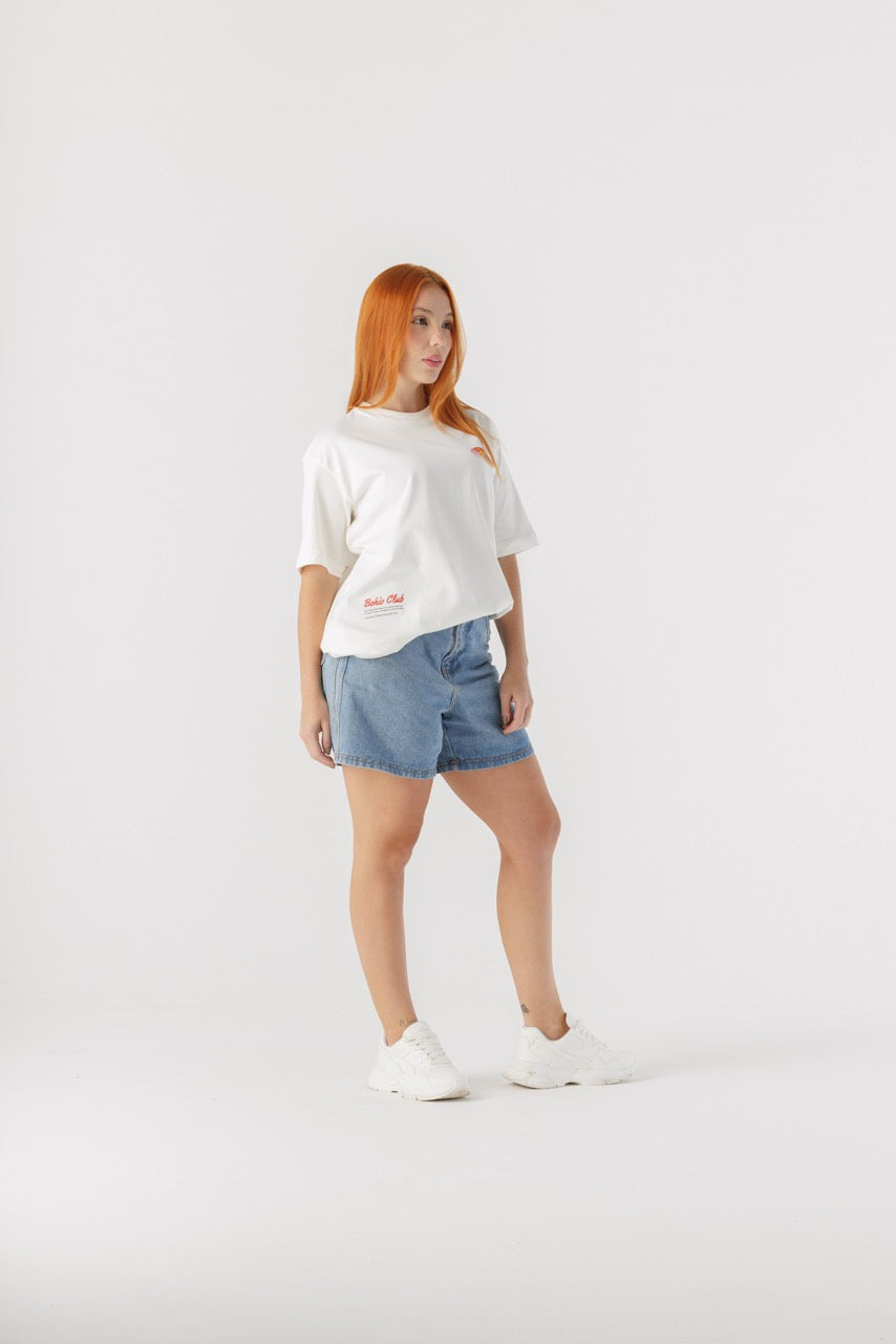 Camiseta Oversize Trópico Discos Fuentes X Bohío (Algodón 270 Grs)