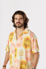 Camisa Masculina Discos Fuentes X Bohío (Rayón)