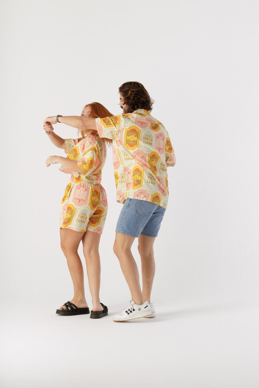 Short Unisex Discos Fuentes X Bohío (Rayón)