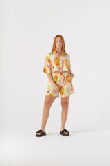 Camisa Corta Mujer Discos Fuentes X Bohío (Rayón)