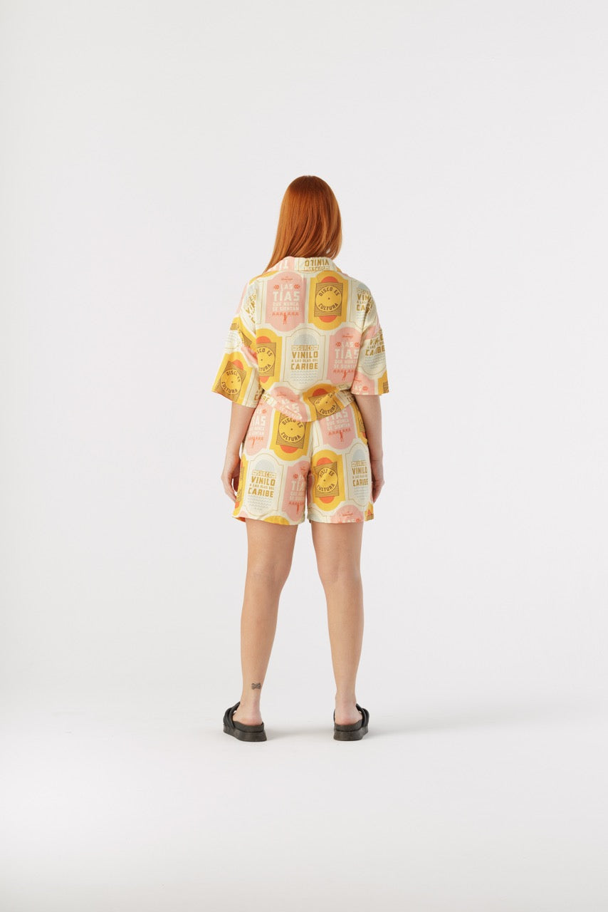 Short Unisex Discos Fuentes X Bohío (Rayón)