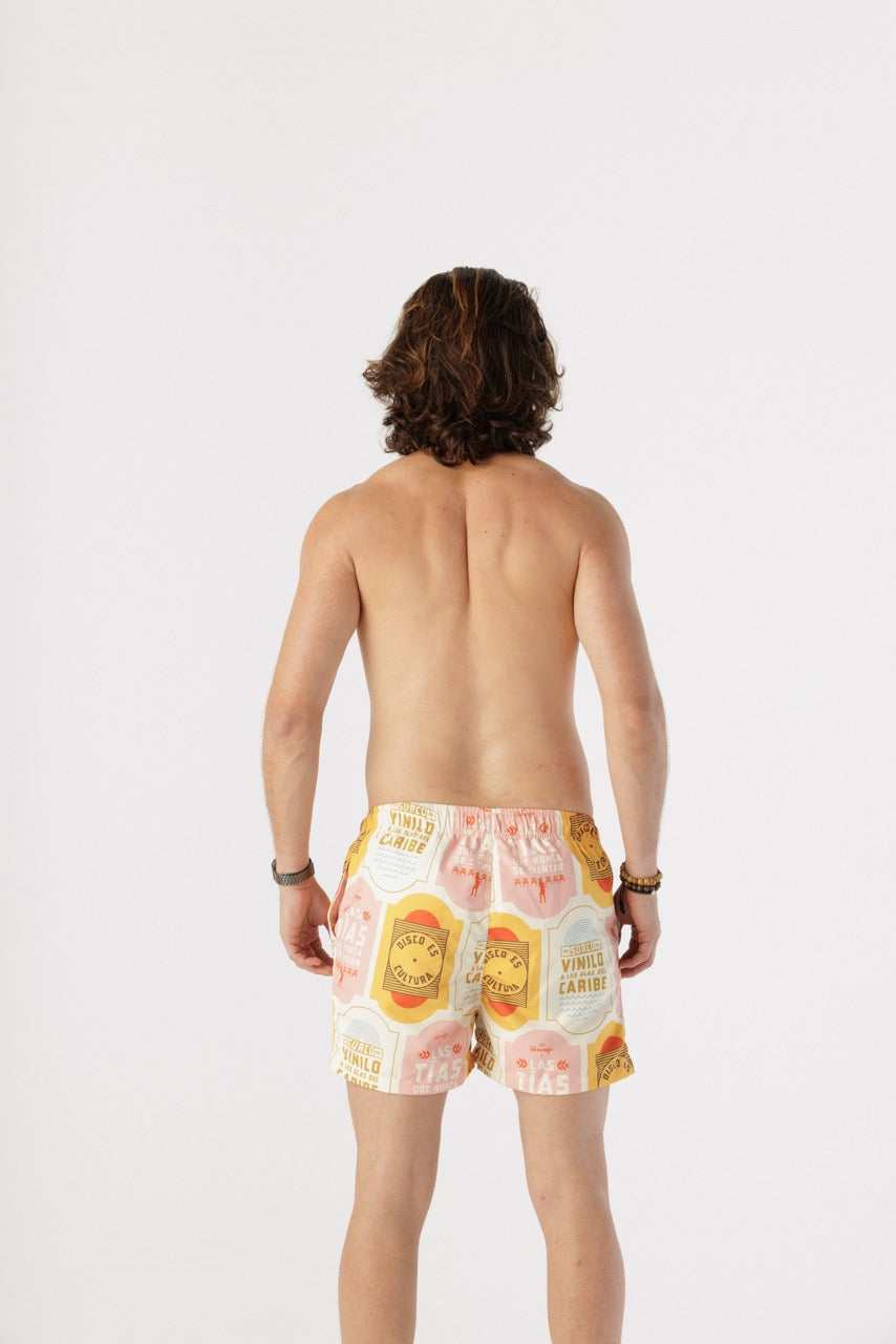 Bañadora Hombre Discos Fuentes X Bohío (Tela Eco)