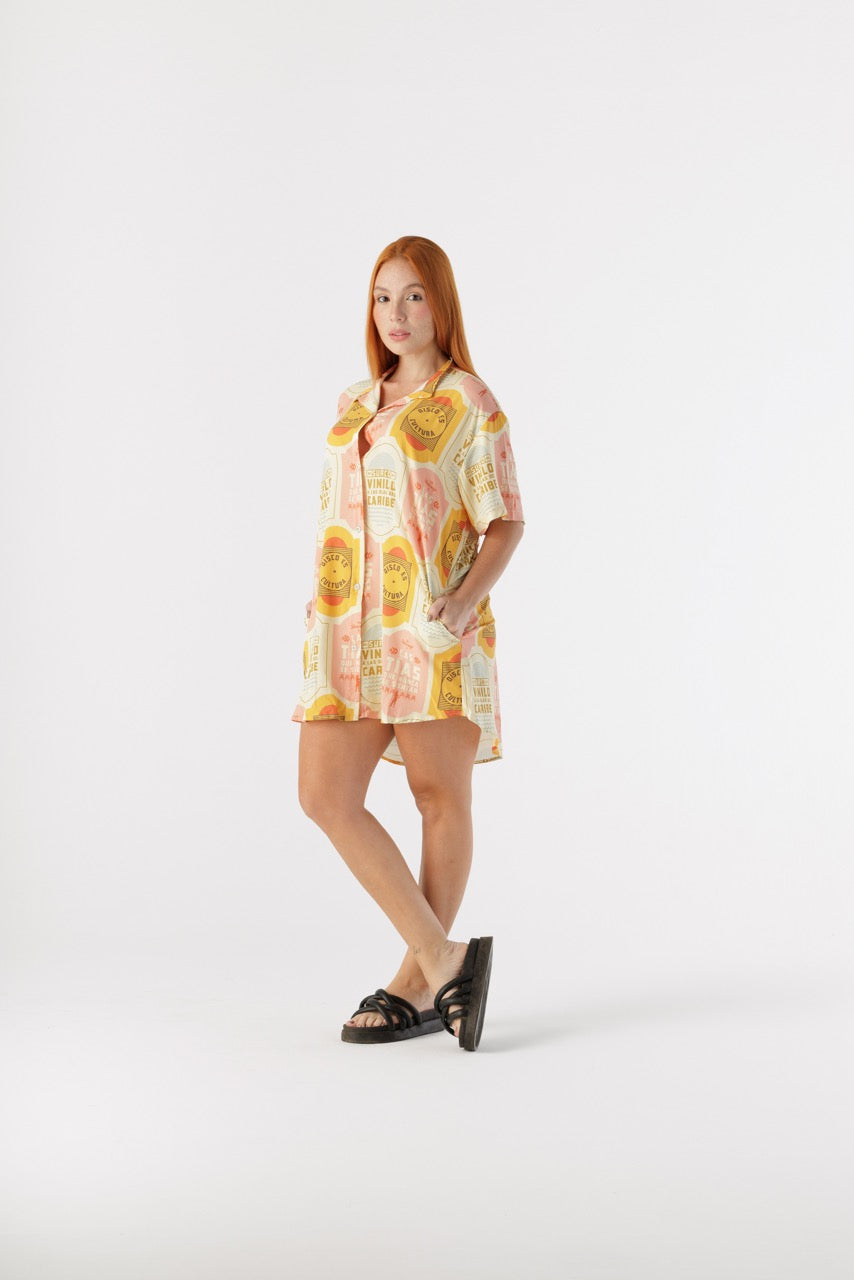 Camisón Mujer Discos Fuentes X Bohío (Rayón)