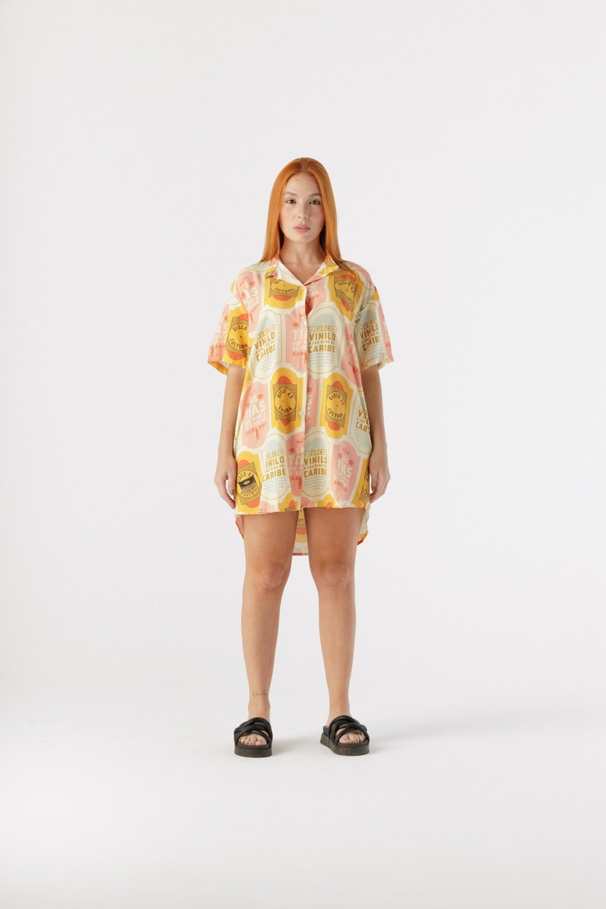 Camisón Mujer Discos Fuentes X Bohío (Rayón)