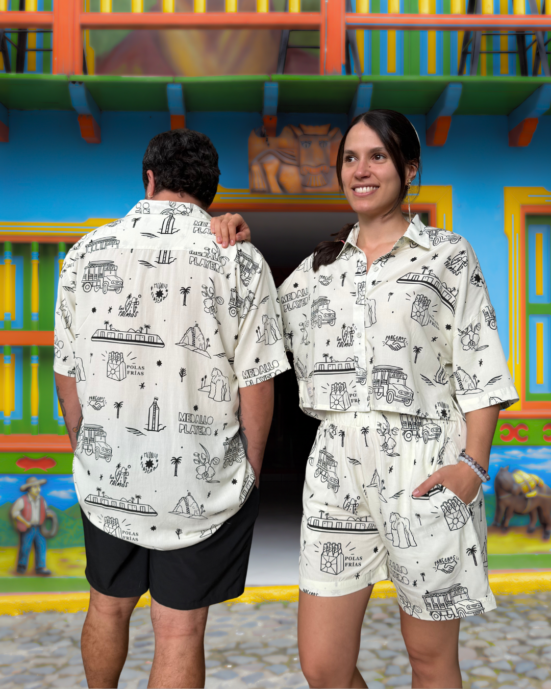 PREVENTA Short Unisex Medellin Florece (Rayón)