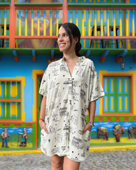 PREVENTA Camisón Mujer Medellin florece (Rayón)