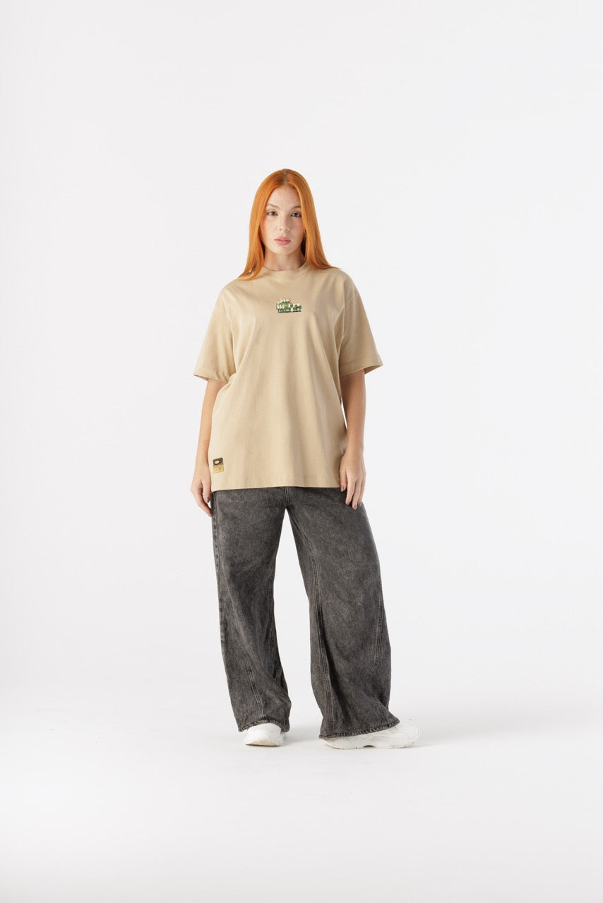 Camiseta Oversize Corraleros Discos Fuentes X Bohío (Algodón 270 Grs)