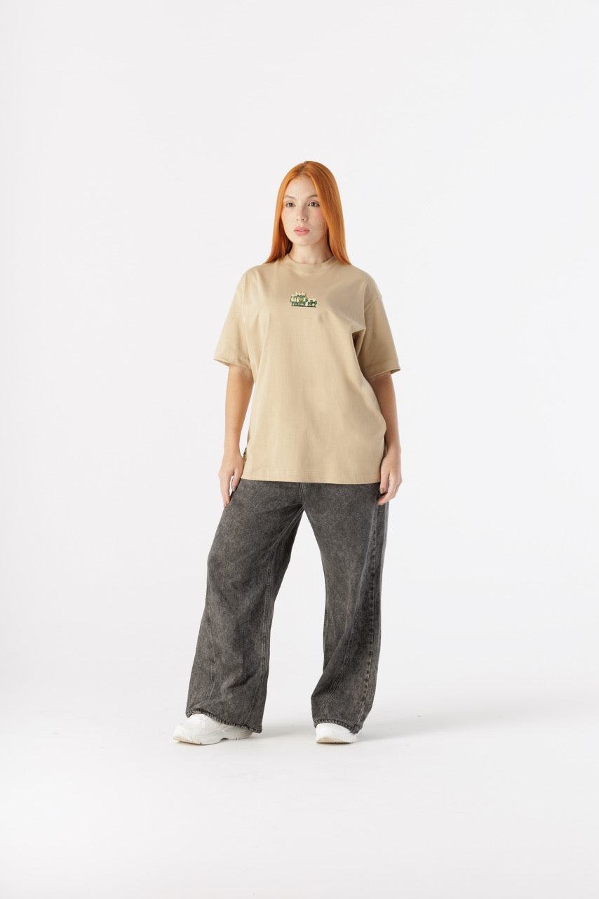 Camiseta Oversize Corraleros Discos Fuentes X Bohío (Algodón 270 Grs)