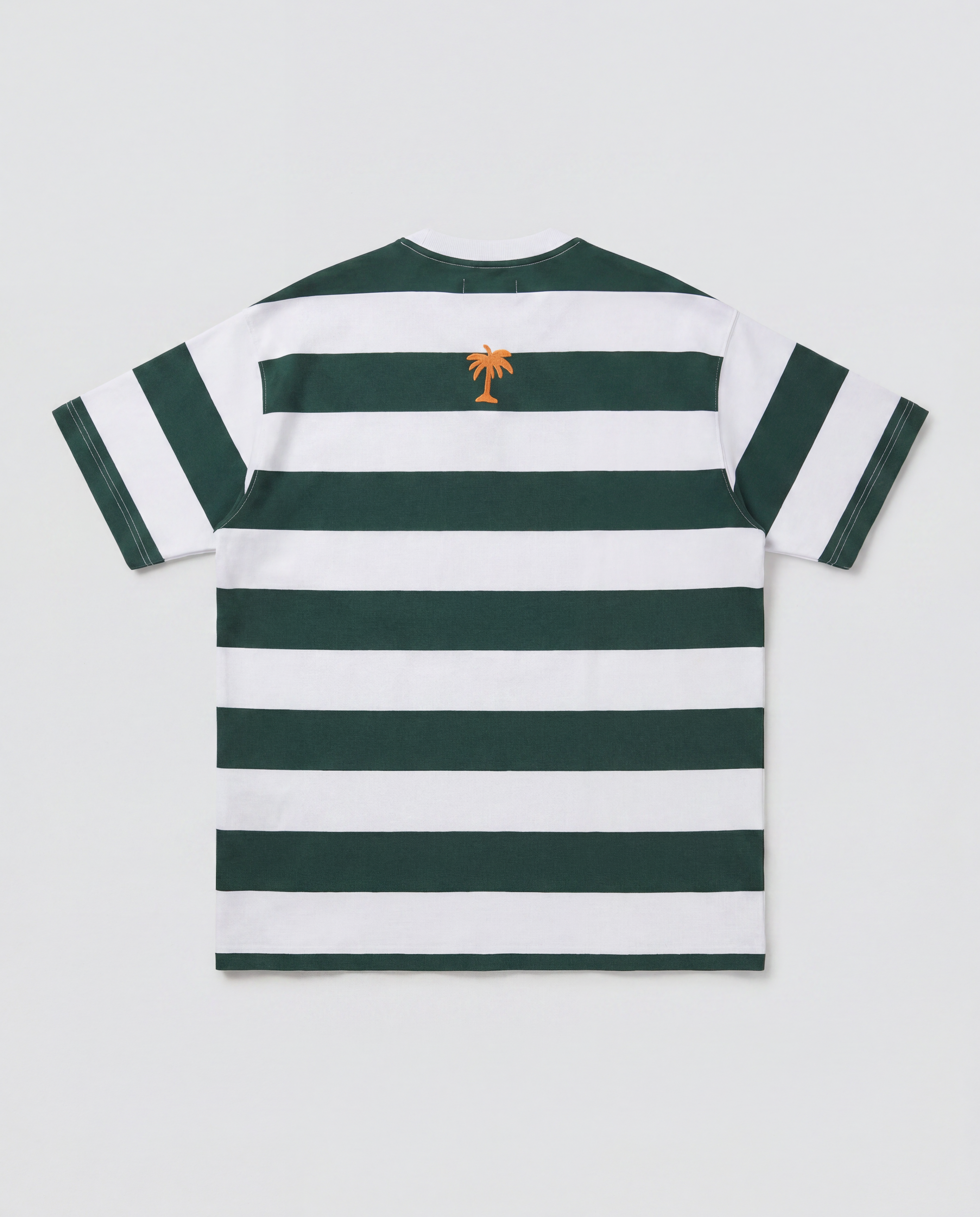 Camiseta Oversize Rayas Verde Bohío (Unisex)