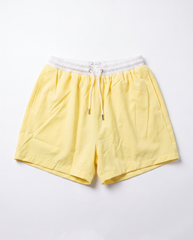 Pantaloneta De Baño Masculina Unicolor Amarillo (Poliéster)