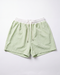 Pantaloneta De Baño Masculina Unicolor Verde Menta (Poliéster)