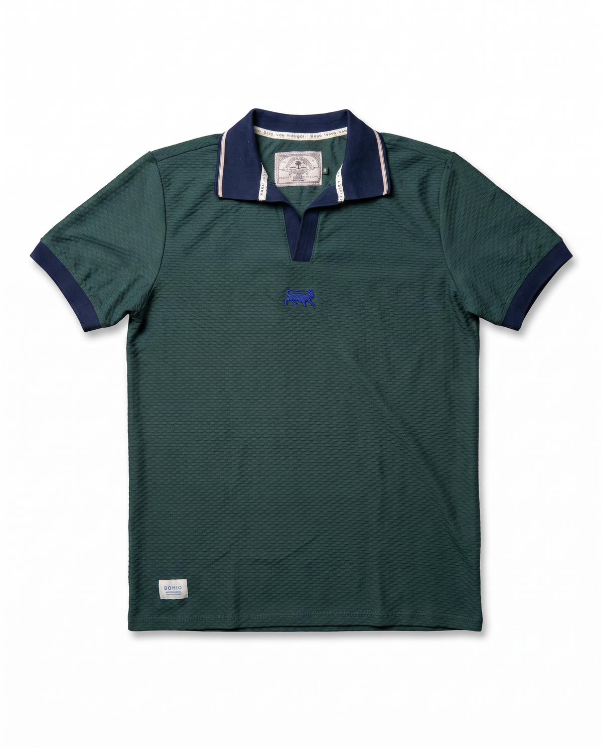 Camisa Polo Masculina Básica Bacana verde (Algodón 100%)