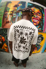 Camiseta Media Oversize Juega Limpio Pachas X Bohío 2 Crudo (250 grs)