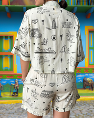 PREVENTA Short Unisex Medellin Florece (Rayón)